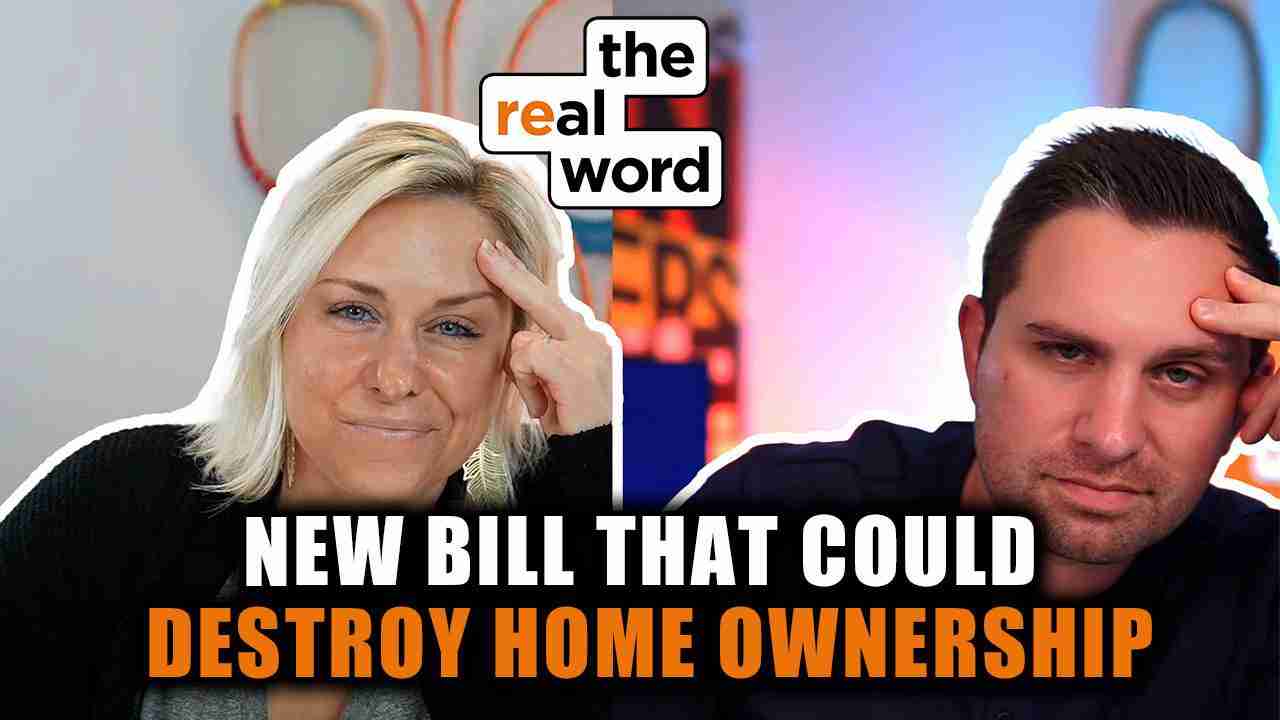Thumbnail of a man and woman with a bold headline about a new bill affecting home ownership (overlay text)
