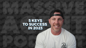 Video thumbnail: man smiling in a white shirt with overlaid title '5 Keys to Success in 2023'.