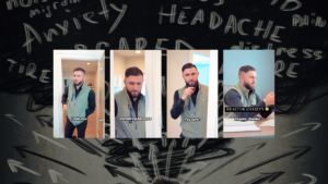 Four-panel meme: bearded man in a green vest poses in a doorway; captions read 'I told you.', 'wondering because', 'You sure?', and 'REALTOR ANXIETY' with 'Thanks, thanks' in the final panel.