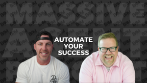 Promotional banner with two smiling men and the title 'Automate Your Success' in the center.
