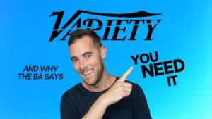 Smiling man pointing to bold text on a blue gradient background, with lines reading 'YOU NEED IT' and 'AND WHY THE BA SAYS'.