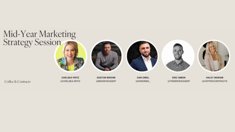 Mid-Year Marketing Strategy Session banner showing five speakers with circular headshots and social handles.