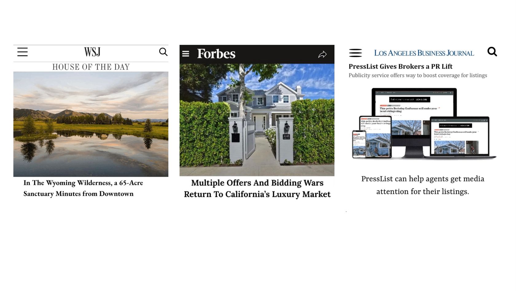 WSJ House of the Day: serene lake and mountain landscape at dusk with trees nearby.