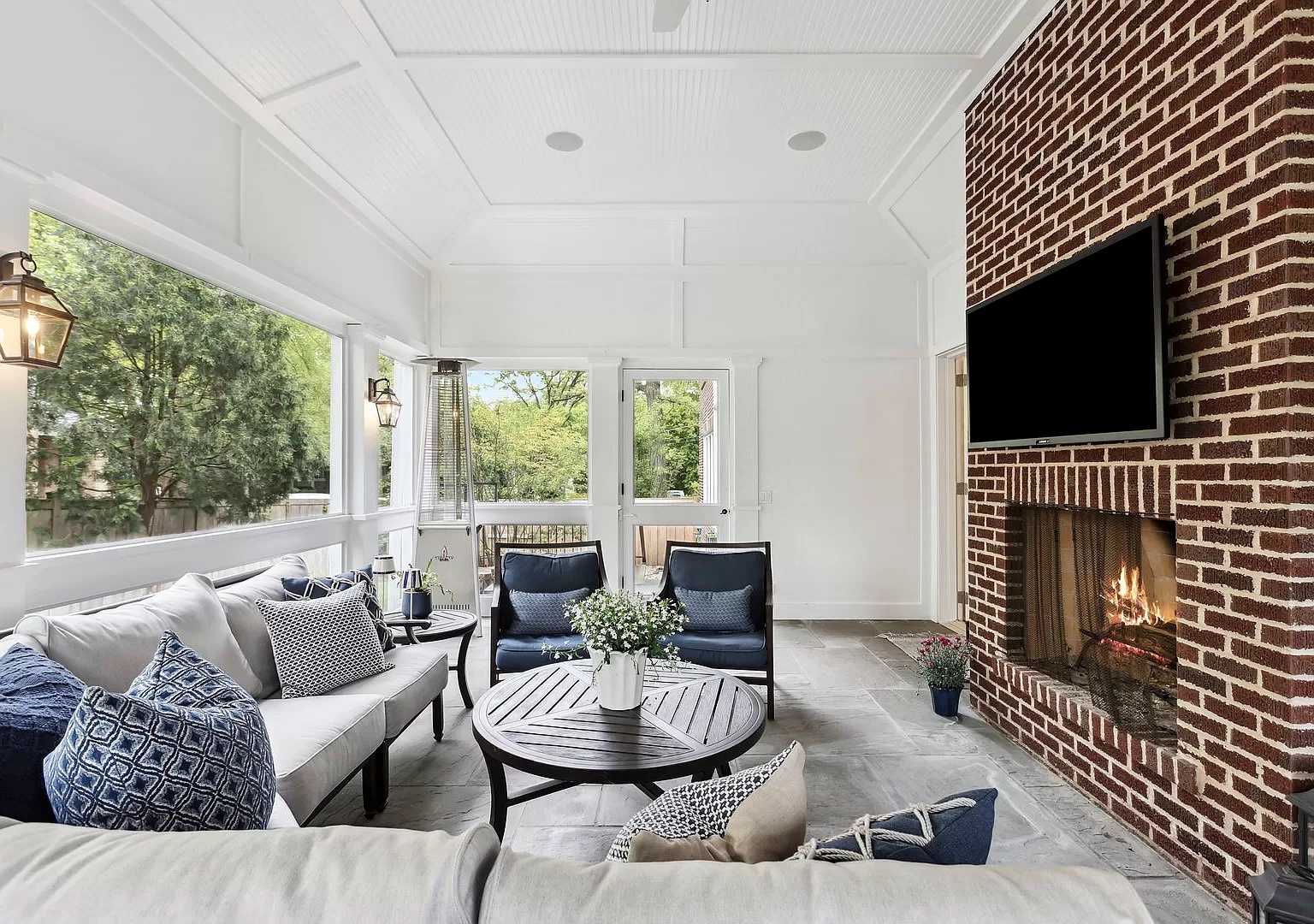 Home-Alone-house-Sunroom-with-fireplace