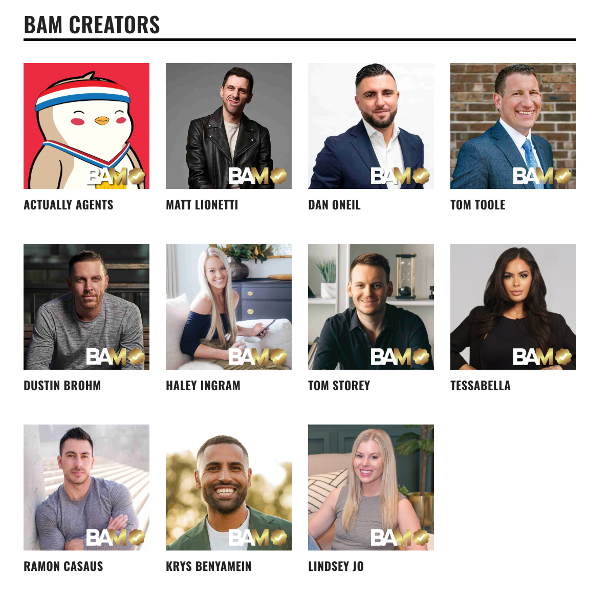BAM creators