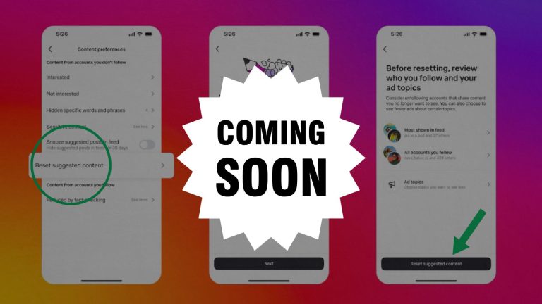 NEW Feature Instagram Algorithm Reset is Coming Soon