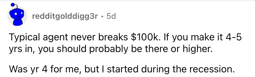 Reddit-comment3-4-years-typical-agent-never-breaks-100K
