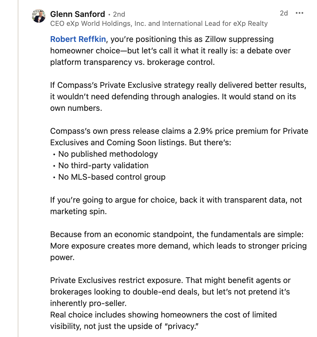Glenn-Sanford-comment-reply-to-Reffkin-LI