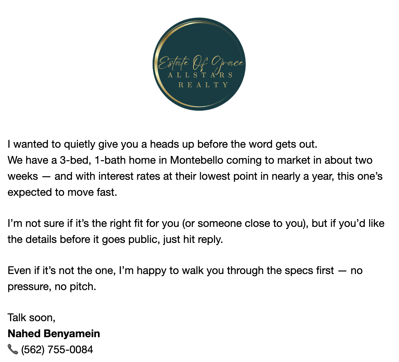 Off-market-appointment