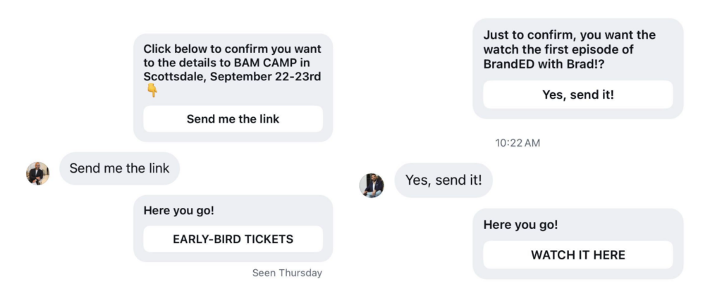 Manychat-DM-series-examples